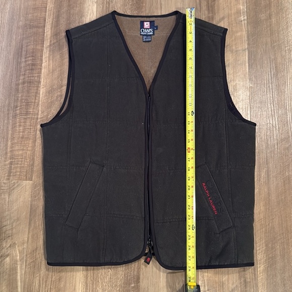 Vintage Ralph Lauren Chaps Vest Mens Large Full Zip Insulated Outdoor Pockets - Picture 8 of 12
